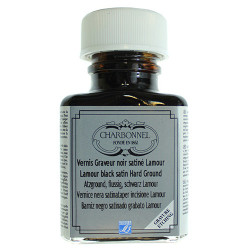 Charbonnel Lamour black satin charcoal 75ml