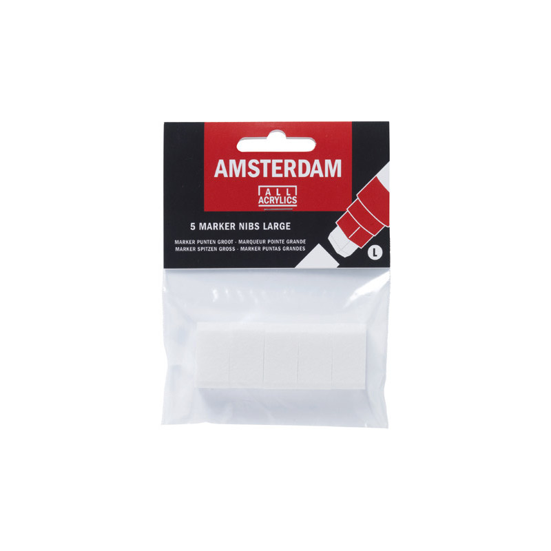 Zestaw wkładów do markerów Amsterdam Large 5 sztuk - Sklep plastyczny