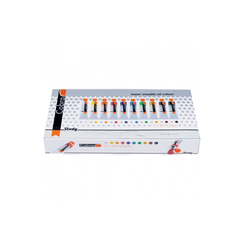 Talens cobra study farby olejne wodorozcieńczalne 10x40ml - sklep plas