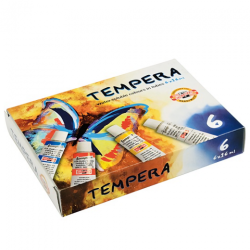 Koh-i-noor zestaw temper w tubach 6x16ml - sklep plastyczny - szał dla