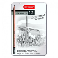 Bruynzeel expression graphite zestaw 12 ołówków - sklep plastyczny - s
