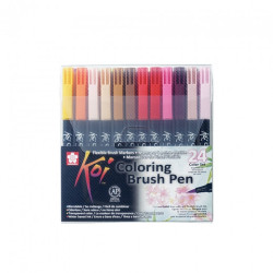 Sakura koi coloring brush pen set of 24 pens - szal art - sklep plasty