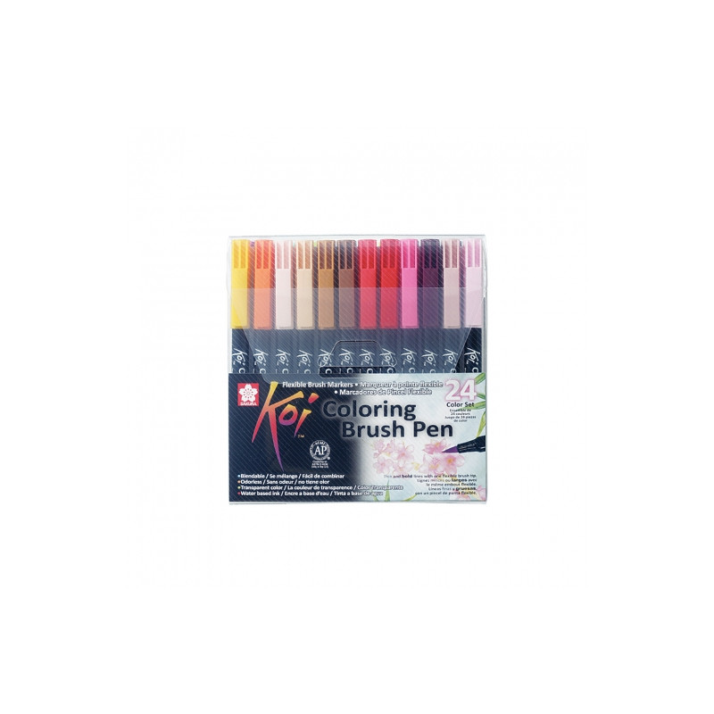 Sakura koi coloring brush pen zestaw 24 pisaków - sklep plastyczny - s