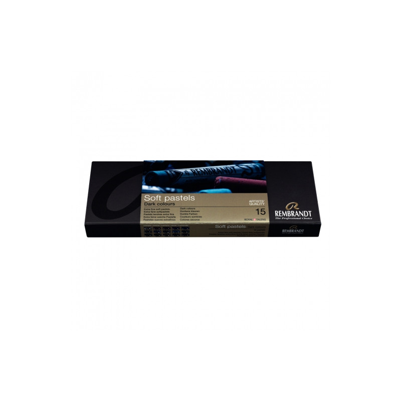 Talens rembrandt dark colors a set of 15 dry pastels