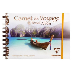 Blok Clairefontaine travel album łódź do wielu technik 180g 30ark A5