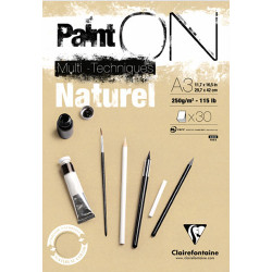 Blok Clairefontaine paint on naturel 250g 30ark