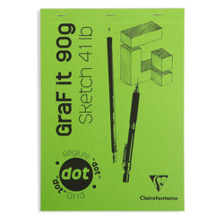 Szkicownik Clairefontaine graf it dot z mikroperforacją 90g 80ark - sk