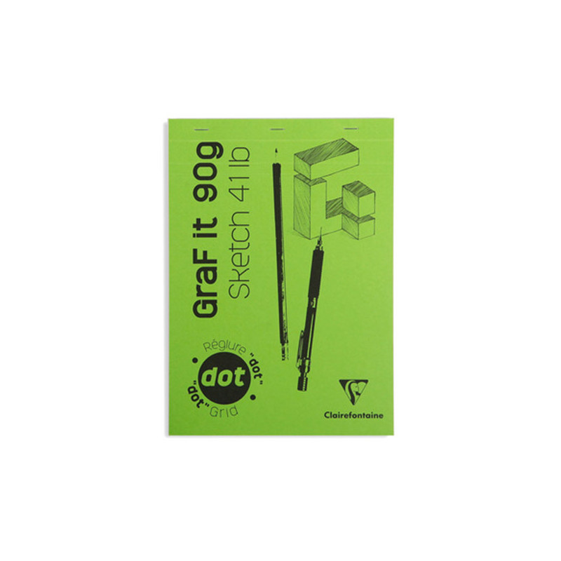 Szkicownik Clairefontaine graf it dot z mikroperforacją 90g 80ar