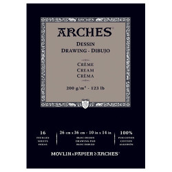Blok Arches drawing cream 200g 16 arkuszy - sklep plastyczny - szał dl