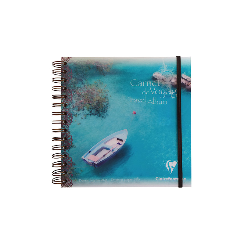 Clairefontaine block travel album multi-technique boat 180g 30ark