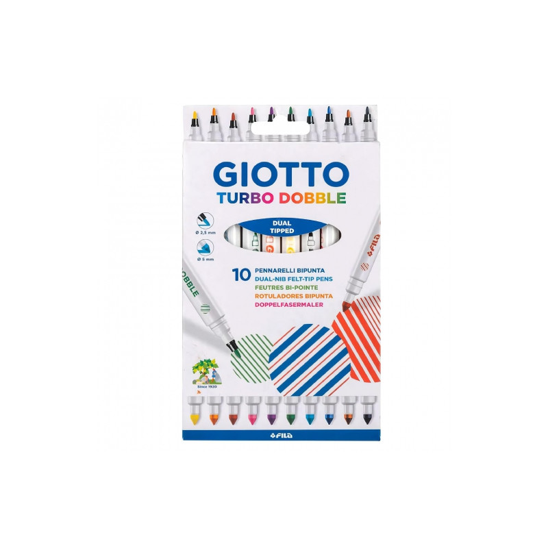 Giotto turbo dobble zestaw 10 pisaków - sklep plastyczny - szał dla pl