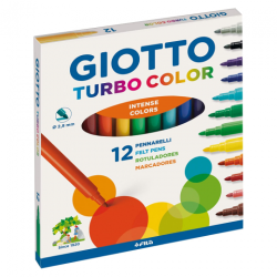 Giotto turbo color zestaw 12 pisaków - sklep plastyczny - szał dla pla