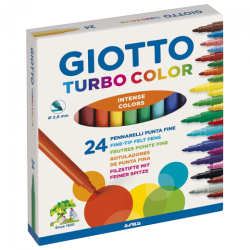 Set of 24 color pens Giotto Turbo Colo - szal art - sklep plastyczny
