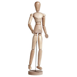 Wooden manikin (man) - height 30 cm SZAŁ DLA PLASTYKÓW - Profesjonalny