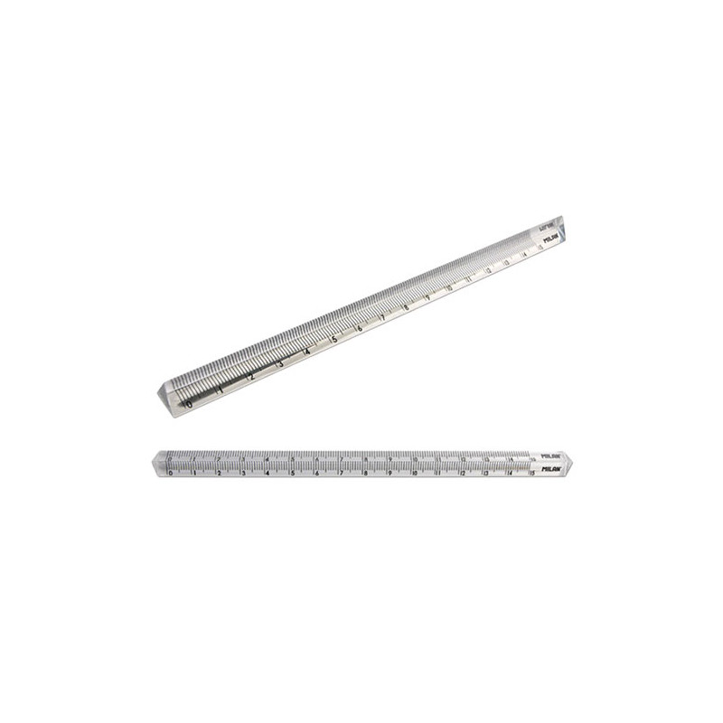 Plastic triangular ruler, 15 cm long. - szal art - sklep plastyczny