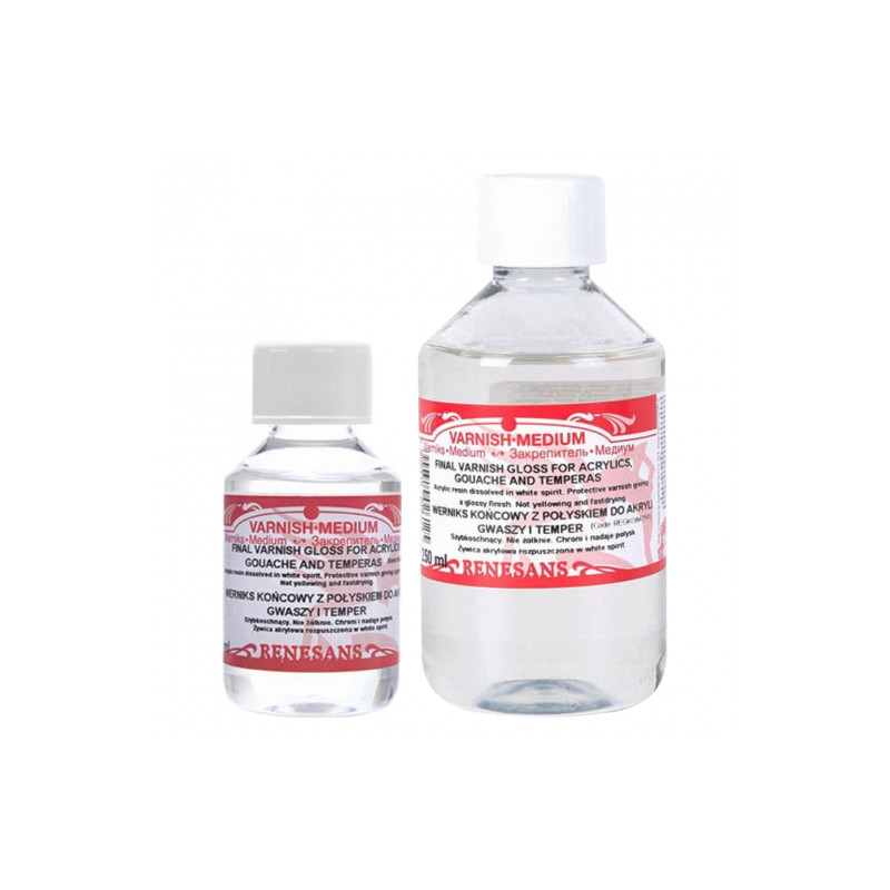 Renesans glossy final varnish for acrylics, gouaches, tempera