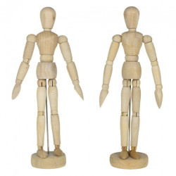 Manekin drewniany - wysokość 20 cm - sklep plastyczny - szał dla plast