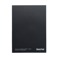 Blok AMI black pad z czarnymi kartkami 120g 20ark A4  - sklep plastycz