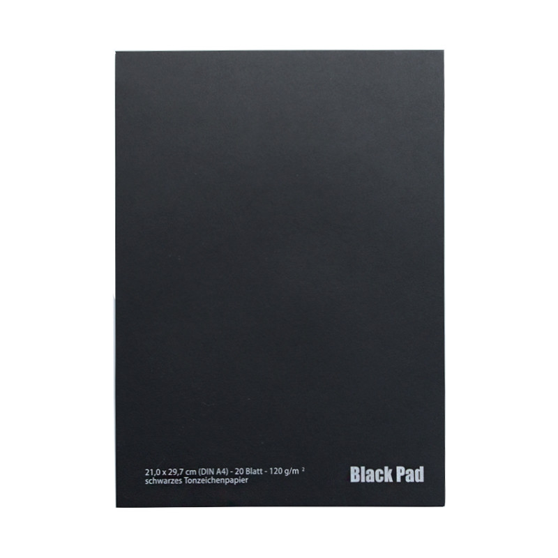 Blok AMI black pad z czarnymi kartkami 120g 20ark A4  - sklep plastycz