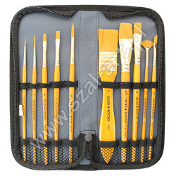 Komplet 10 syntetycznych pędzli w piórniku Simply Daler Rowney - sklep