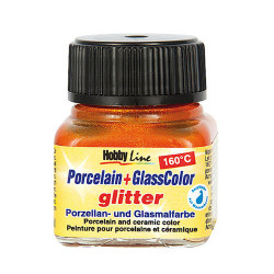Kreul porcelain glass color glitter farba do szkła 20ml - sklep plasty