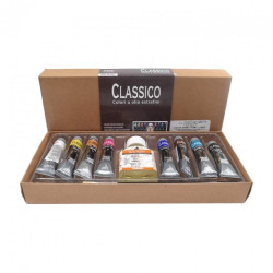 Classico set of oil paints 8x20ml + accessories