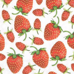 Decoupage napkin Ambiente 22-133009365 strawberries