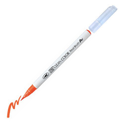 Kuretake clean color real brush pen - szal art - sklep plastyczny