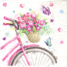 Serwetka do decoupage Daisy 4-023301 kosz na rowerze - sklep plastyczn