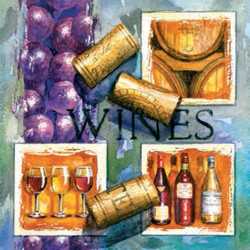 Serwetka do decoupage wino 10-SLOG 018601 - sklep plastyczny - szał dl