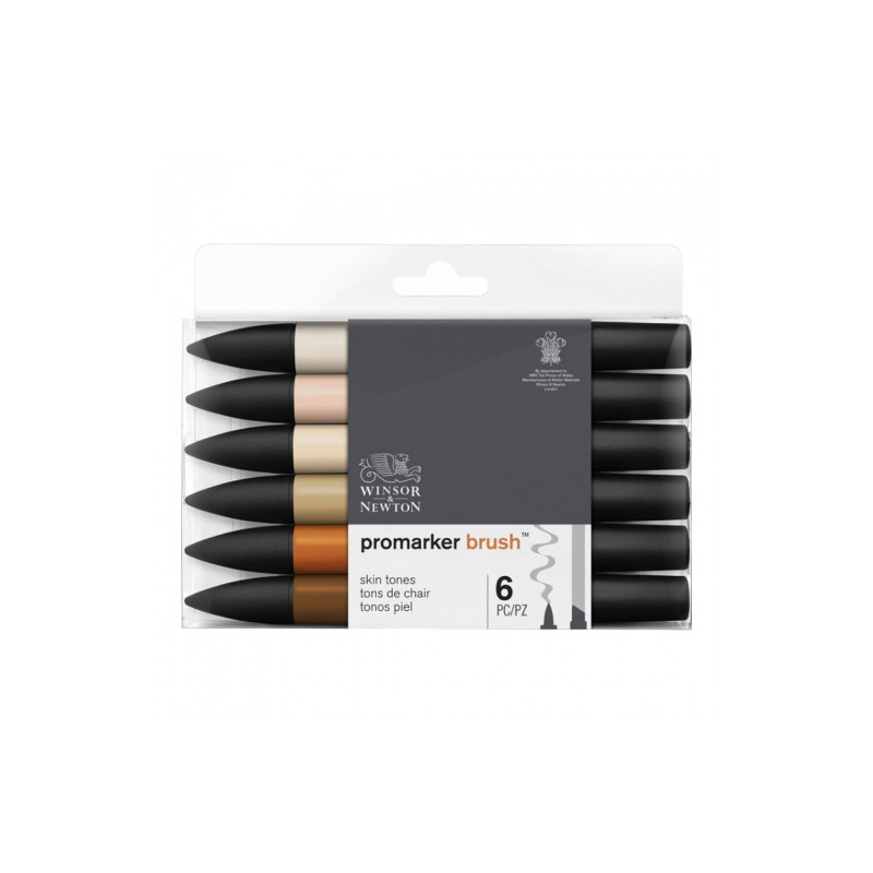 Winsor&Newton brushmarker skin tones set 6 colors