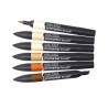 Winsor&Newton brushmarker skin tones zestaw 6 kolorów - sklep plastycz