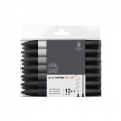 Winsor&Newton brushmarker neutral tones set 13 colours