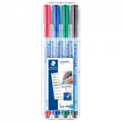 Pisaki zmywalne Lumocolor Staedtler - sklep plastyczny - szal dla plas