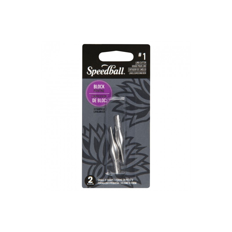 Speedball 2 linocut chisel blades #1 small V - craze for plastics
