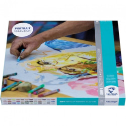 Talens van gogh portrait set of 36 dry pastels