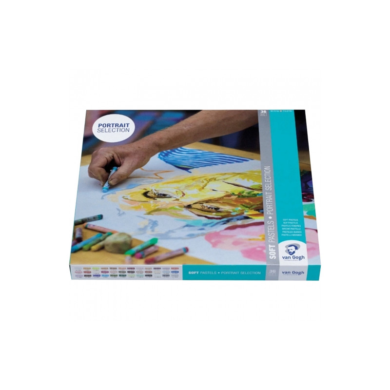 Talens van gogh portrait set of 36 dry pastels