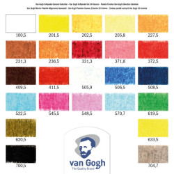 Talens van gogh zestaw 24 pasteli suchych - sklep plastyczny - szał dl