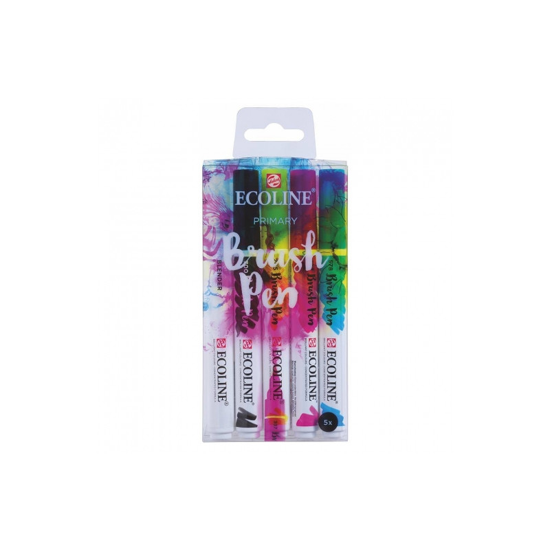Talens ecoline primary set of 5 pens