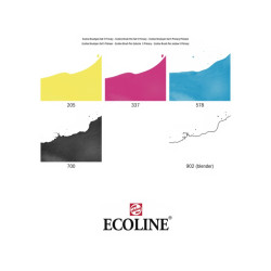 Talens ecoline primary set of 5 pens