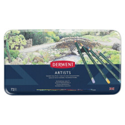 Derwent artist zestaw 72 artystycznych kredek metal opak - sklep plast