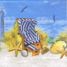 Serwetka do decoupage Ambiente 24-13306265 plaża - sklep plastyczny -