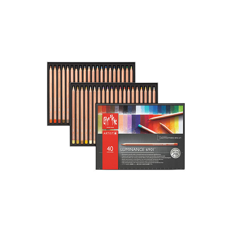 Caran d'ache luminance 6901 set of 40 crayons