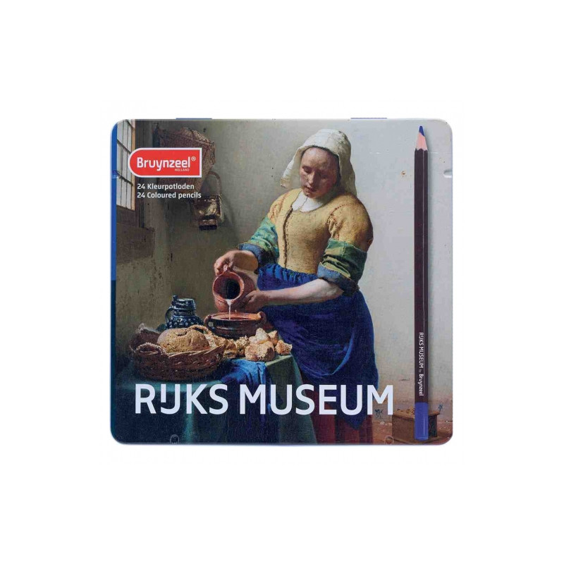 Bruynzeel vermeer milker set of 24 colored pencils