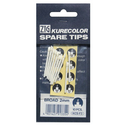 Kurecolor tip set 10pcs broad 2mm - szal art - sklep plastyczny