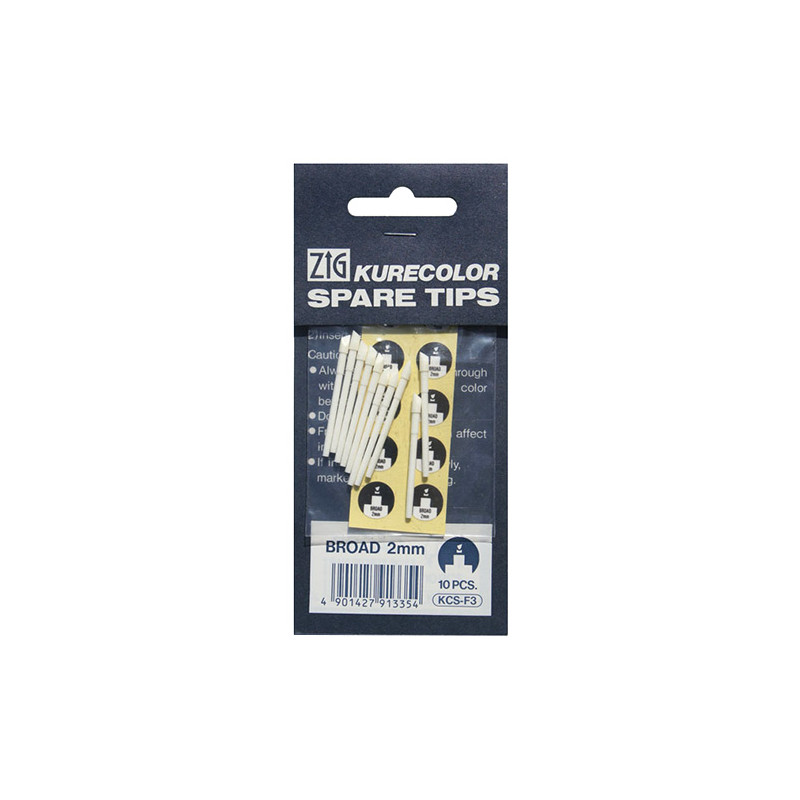 Kurecolor tip set 10pcs broad 2mm - szal art - sklep plastyczny