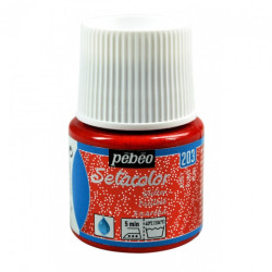 Pebeo setacolor glitter farba do tkanin 45ml - sklep plastyczny - szał