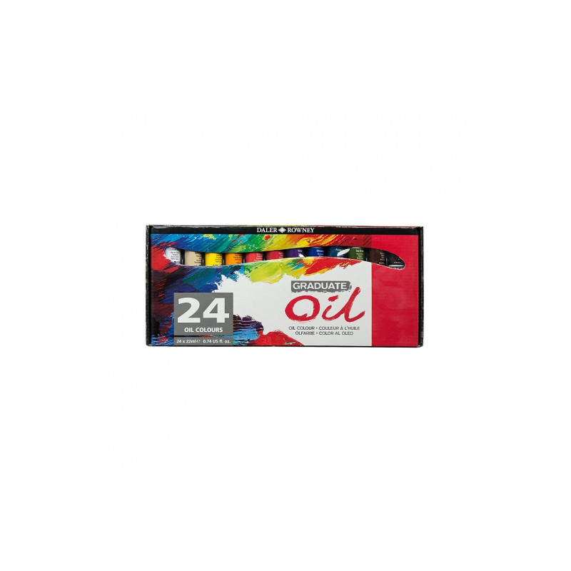 Daler Rowney graduate zestaw farb olejnych 24x22ml - sklep plastyczny