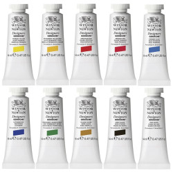 Winsor&Newton introductory zestaw gwaszy 10x14ml - sklep plastyczny -