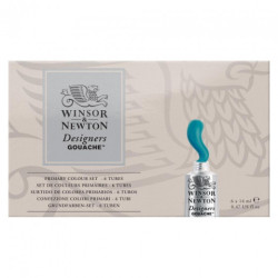 Winsor&Newton primary zestaw gwaszy 6x14ml - sklep plastyczny - szał d